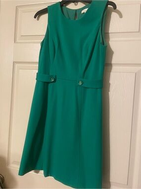 Shoshanna Green Sleeveless Dress